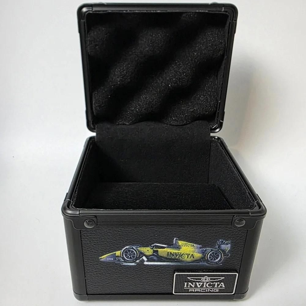 Authentic Invicta Racing 1-Slot Aluminum Watch Box, Black (IPM645-BLK) #1224‎